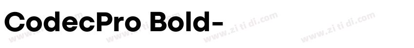 CodecPro Bold字体转换